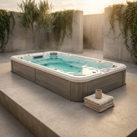 AquaLuxe Terrace Compact 14 Swim Spa — Studio Shot