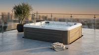 AquaLuxe Terrace Compact 14 Swim Spa — Lifestyle