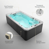 AquaLuxe Vista Pro 18 Swim Spa — infographic