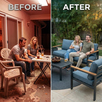 Solterra Luxe Outdoor Lounge Set — Before & After