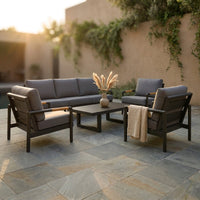 Solterra Luxe Outdoor Lounge Set — Studio Shot