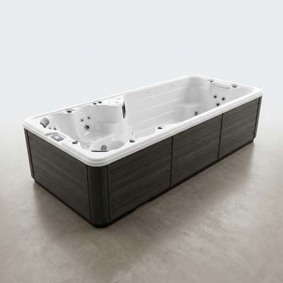 Swim Spa Built for Extended Training, 19ft Length, Hydrotherapy Zone, Contemporary Design, Premium Shell