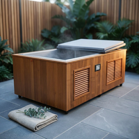 TimberChill Glacier Pro Cedar Cold Plunge — Studio Shot