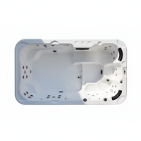 18 Foot Swim Spa Built for Athletic Training, Powerful Current System, Ergonomic Recovery Seating, Contemporary Design