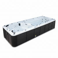Swim Spa Built for Extended Training, 19ft Length, Hydrotherapy Zone, Contemporary Design, Premium Shell