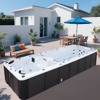 Swim Spa Built for Extended Training, 19ft Length, Hydrotherapy Zone, Contemporary Design, Premium Shell